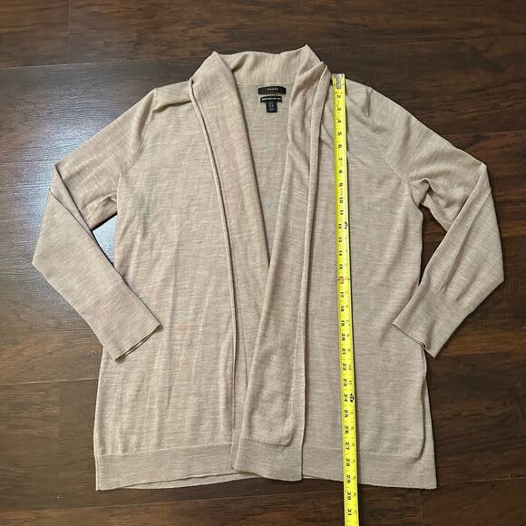 Tahari tan wool knit cardigan size 1X - Picture 8 of 11